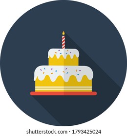 Birthday Cake vector design icon
