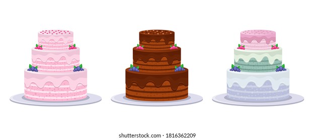 Birthday cake vector design illustration isolated on white background