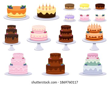 Birthday cake vector design illustration isolated on white background
