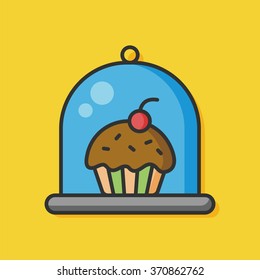 birthday cake vector icon