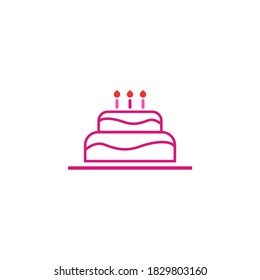 plantilla de diseño de iconos vectoriales de cumpleaños