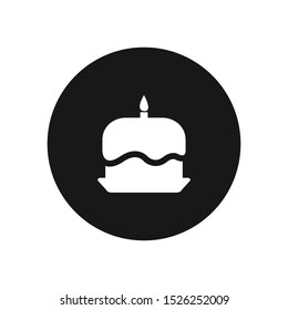 Birthday cake vector icon, simple sign for web site and mobile app.