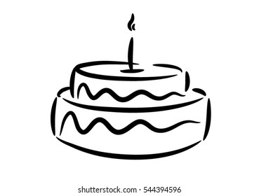 Gateau Anniversaire Stock Vectors Images Vector Art Shutterstock