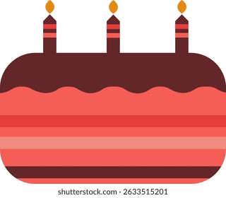 Birthday Cake Vector Illustration Set