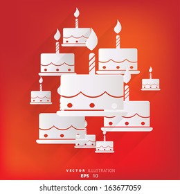 Birthday cake web icon