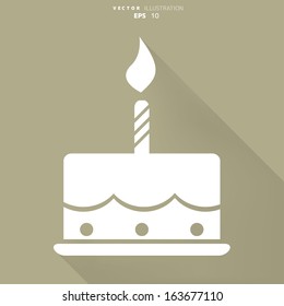 Birthday Cake Web Icon