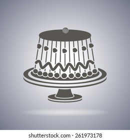 Birthday cake web icon