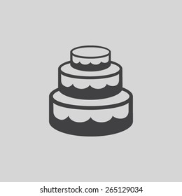 Birthday cake web icon