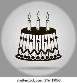 Birthday cake web icon