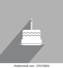Birthday cake web icon