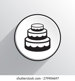 Birthday cake web icon