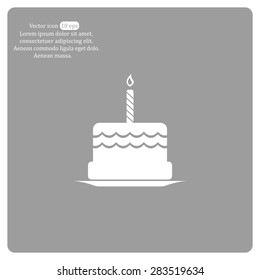 Birthday cake web icon