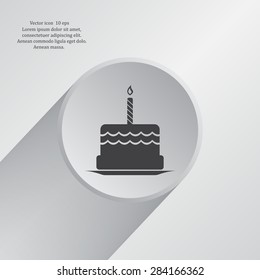 Birthday cake web icon