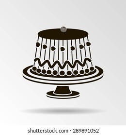 Birthday cake web icon