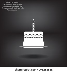 Birthday cake web icon
