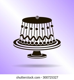 Birthday cake web icon