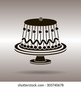Birthday cake web icon