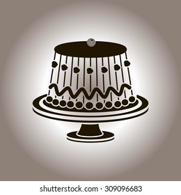 Birthday cake web icon