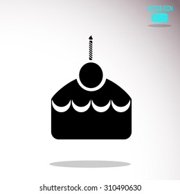 Birthday cake web icon