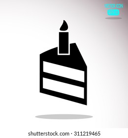 Birthday cake web icon