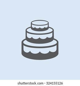 Birthday cake web icon
