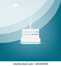 Birthday cake web icon