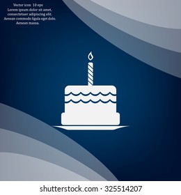 Birthday cake web icon