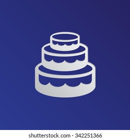 Birthday cake web icon