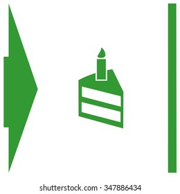 Birthday cake web icon.