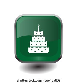Birthday cake web icon