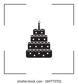 Birthday cake web icon