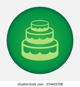 Birthday cake web icon