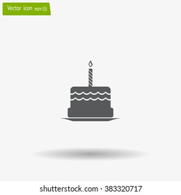 Birthday cake web icon