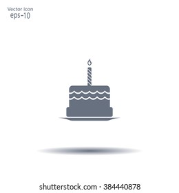 Birthday cake web icon