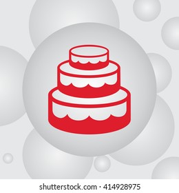 Birthday cake web icon