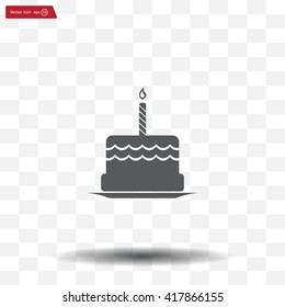 Birthday cake web icon