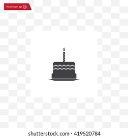 Birthday cake web icon