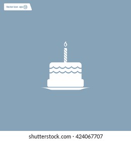 Birthday cake web icon