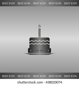 Birthday cake web icon