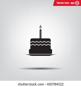 Birthday cake web icon
