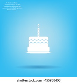 Birthday cake web icon