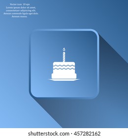Birthday cake web icon