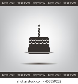 Birthday cake web icon
