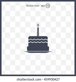 Birthday cake web icon