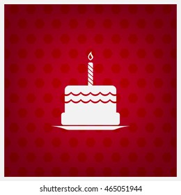 Birthday cake web icon
