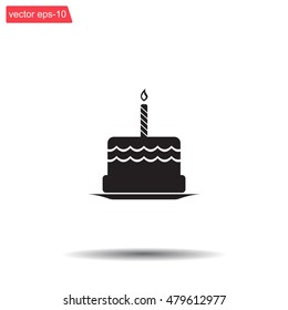Birthday cake web icon