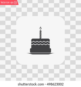 Birthday cake web icon