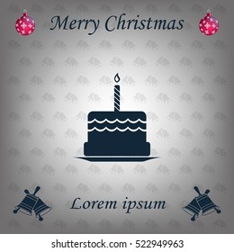 Birthday cake web icon
