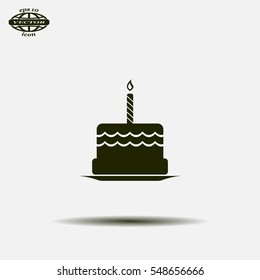 Birthday Cake Web Icon