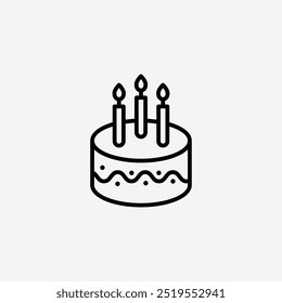 Icono de Vector de la calcetín de cumpleaños. EPS 10